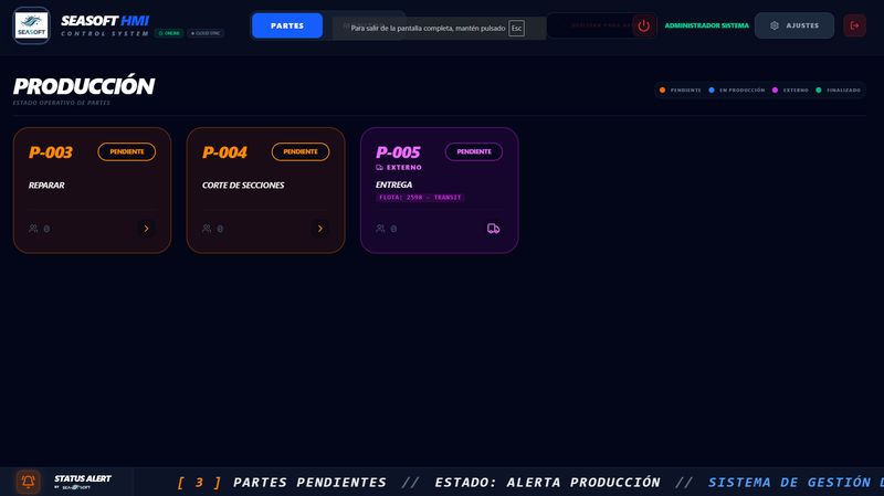 HMI Cómputo de Horas - Aplicación real Seasoft